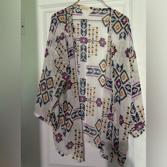 Aztec kimono. Size large. EUC. Only worn once - Picture 1 of 3